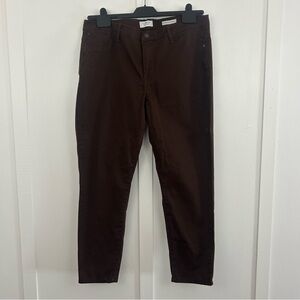 Curve Appeal womens minimalist jegging pants brown 14/32